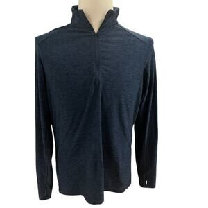 Kyodan Blue 3/4 zip Long Sleeve Pull Over Medium